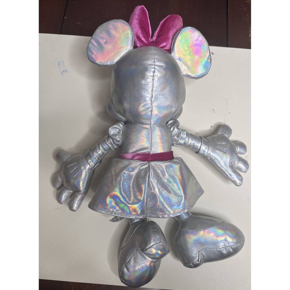 The Disney100 Platinum Celebration Minnie Mouse Silver Pink Bow - Picture 5 of 6